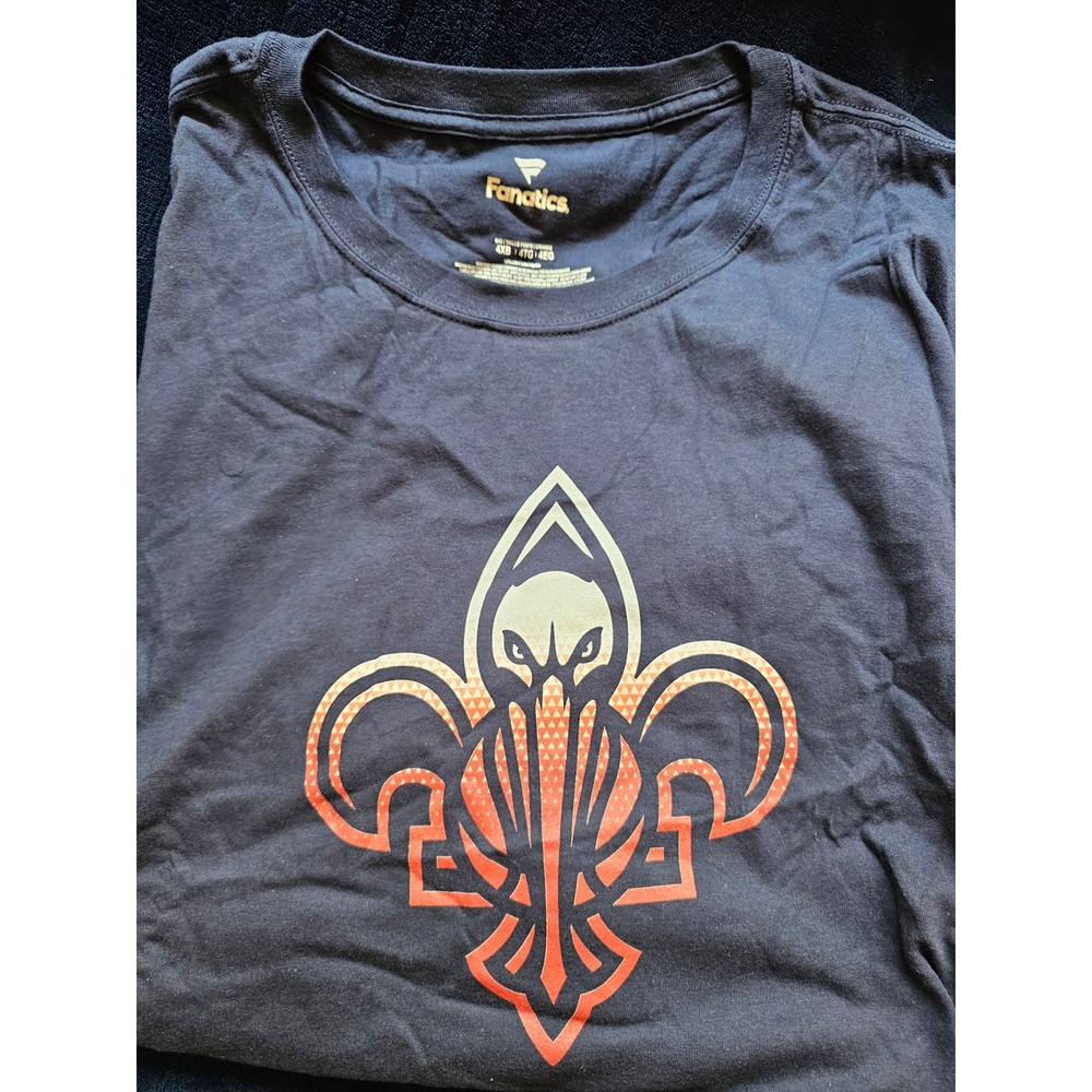 Fanatics New Orleans Pelicans NBA Navy Blue Graphic T-Shirt Mens 4XB Big Tall